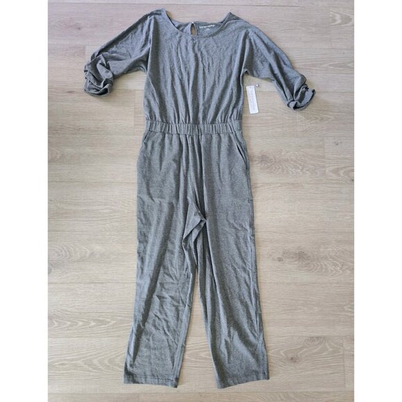 Soft Surroundings Audun Cotton Modal Heathered Grey One Piece Jumpsuit S Small - Picture 14 of 14